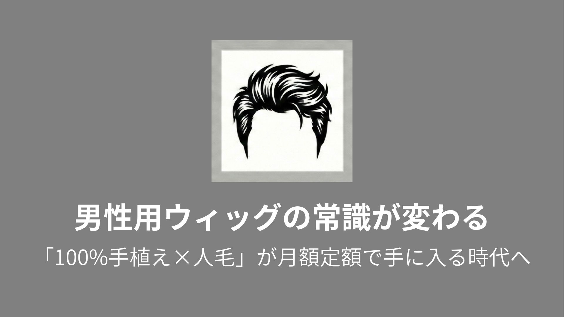 わらび様専用 ウィッグオーダー 確認用 (3月1週) 完全版】男性用ウィッグ