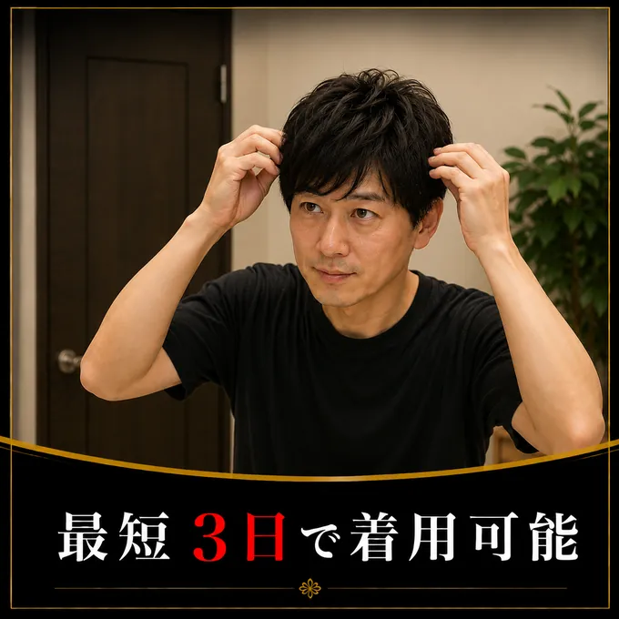 最短3日で着用可能